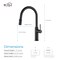 Kibi Hilo Single Handle Pull Down Kitchen Sink Faucet KKF2008MB - alternate 4